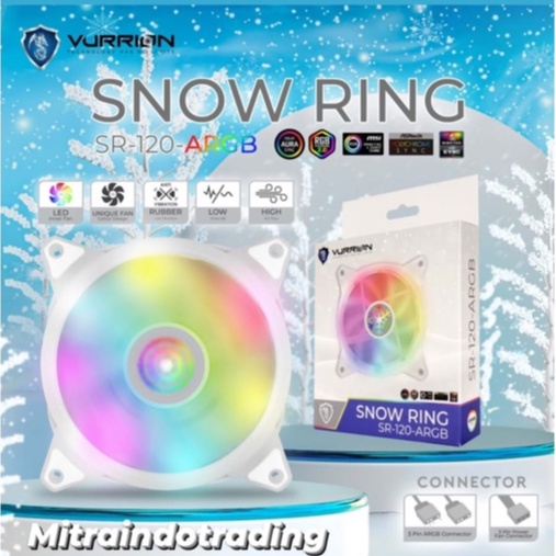 FAN / FAN CASING / FAN COOLER - VURRION SNOW RING FAN ARGB RESMI