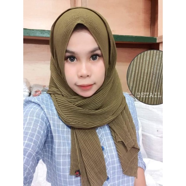 DOA IBU || Pasmina plisket full by DOI