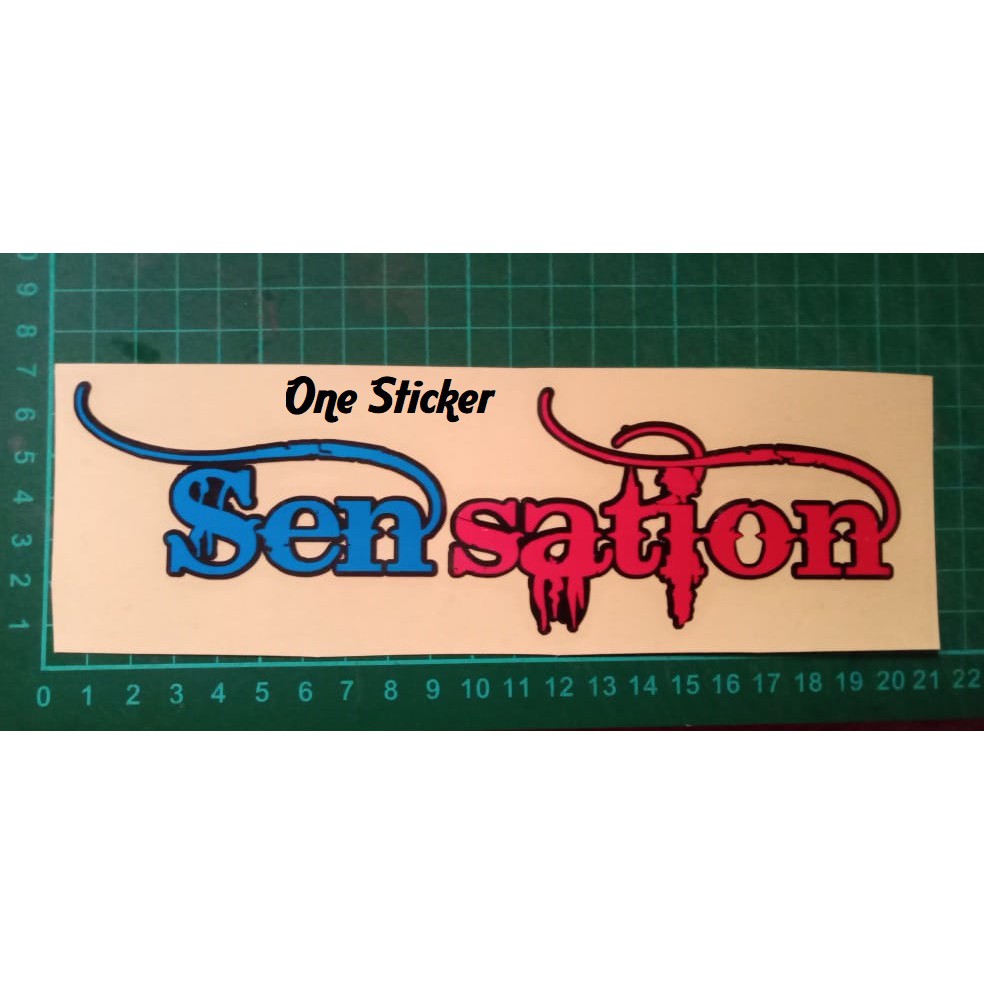 

Ready Stock Stiker Sensation Bus Cutting Sticker Reflektife Bus Mania