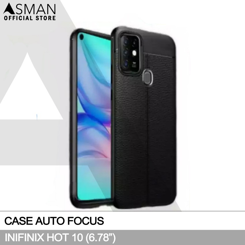 Auto Focus Infinix Hot 10 (6.78&quot;) | Softcase Premium - Hitam