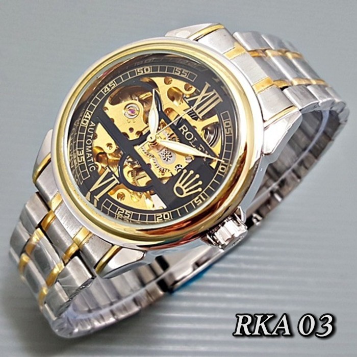 Cuci gudang PROMO MURAH   Jam Tangan Pria   Rolex Automatic HC039   Box Eskluive Berkelas