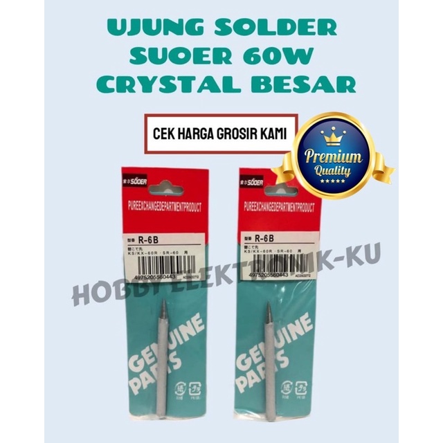 UJUNG SOLDER SUOER=MASDA 60W CRYSTAL BESAR