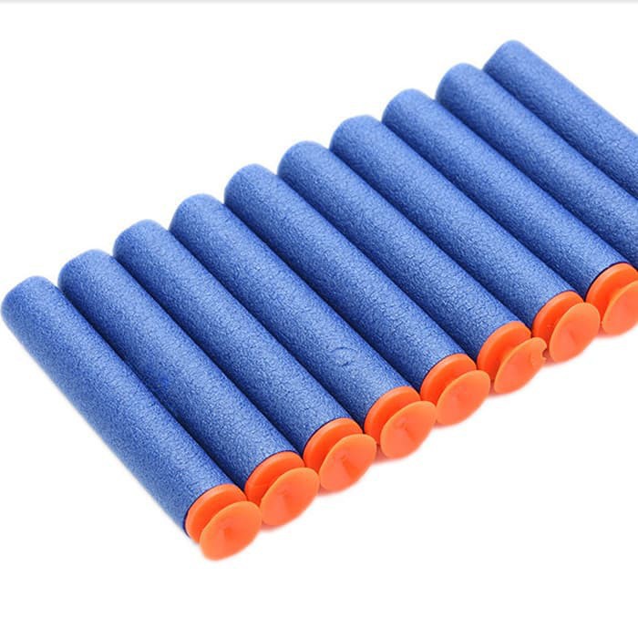 Peluru Pistol mainan soft suck sucker bullet bisa buat nerf 10 pcs