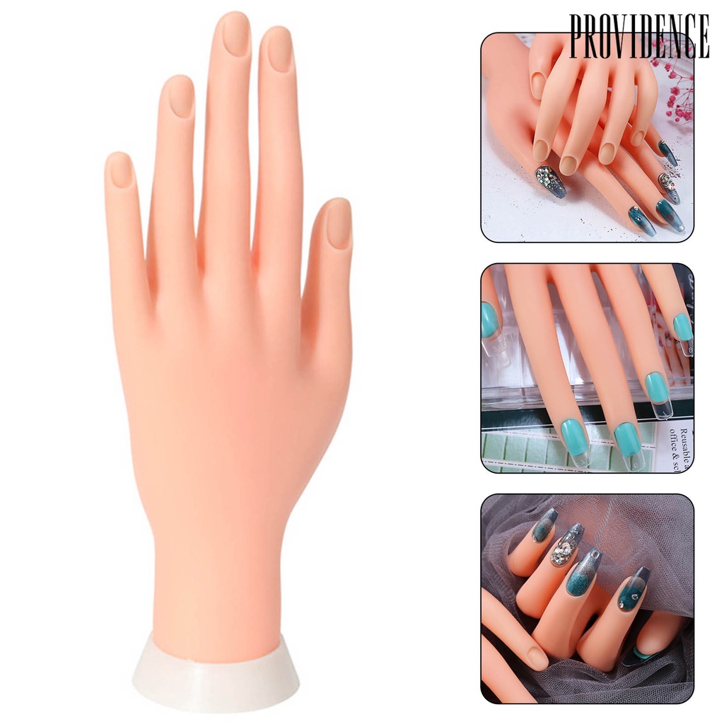 Tangan Kiri Palsu Bahan Karet Flexible Mudah Digunakan Untuk Praktek Manicure Pemula