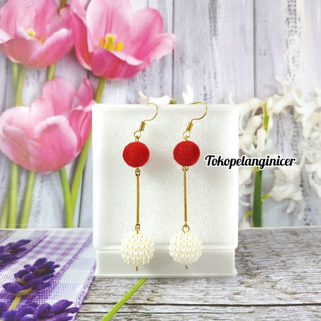 Anting korea Sepasang Anting cantik  anting Handmade  BERRY Lucu By Tokopelanginicer