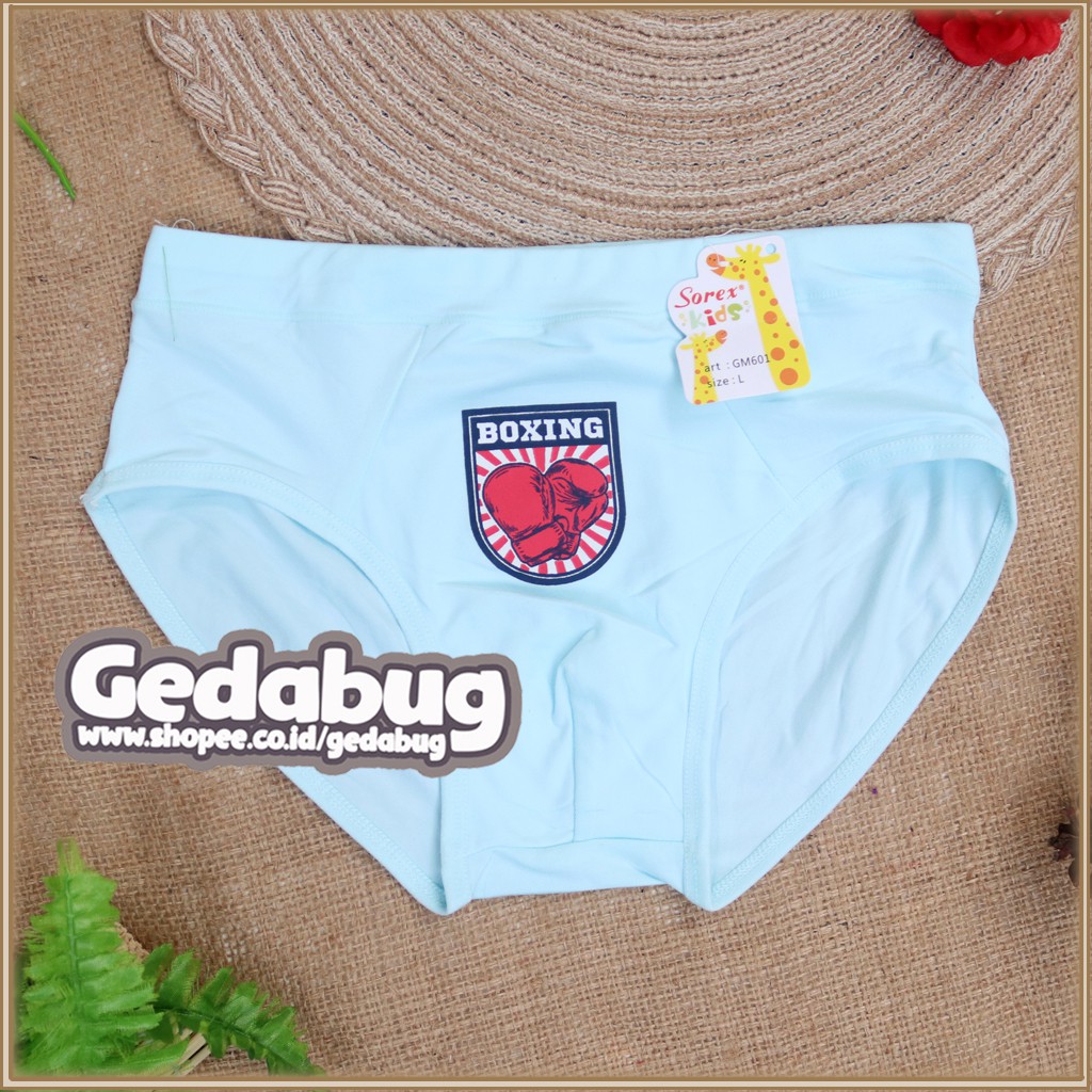 [3 pcs] Celana Dalam Sorex Kids GM 603 GM 604 GM 670 GM 852 Super Soft Boys CD Anak Sorex Laki Laki
