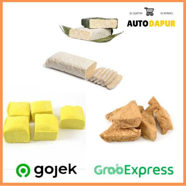 Tempe, Tahu Kuning, Tahu Coklat, Tahu putih, Tahu Pong, Tahu Cina , Tahu Sutra
