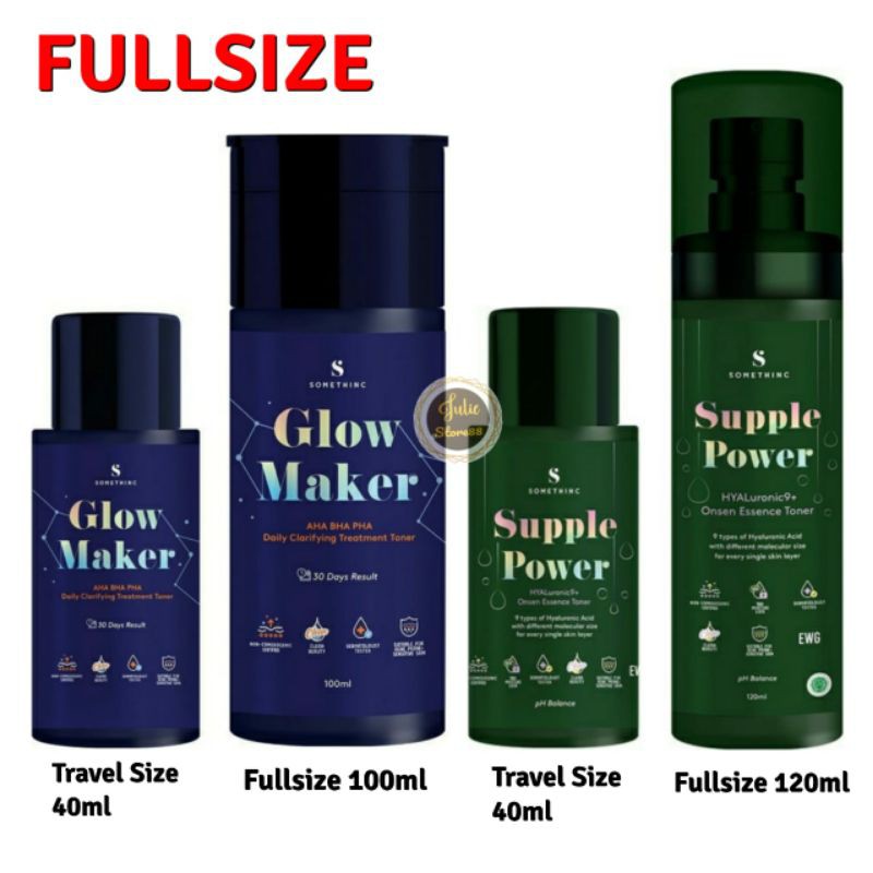 (Fullsize &amp; Travel Size) SOMETHINC Supple Power Glow Maker Toner