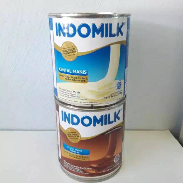 Jual Indomilk Susu Kental Manis Putih Coklat 370gr Kaleng Indonesia