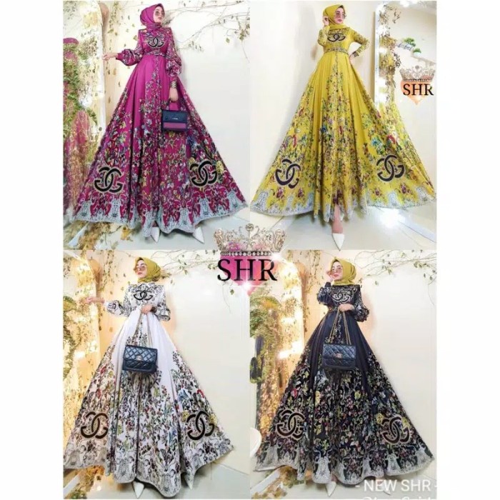 PREMIUM PROMO GAMIS MAXI GUCCI 2 SCUBA BANGKOK ORI SHR/BAJU MUSLIM WANITA