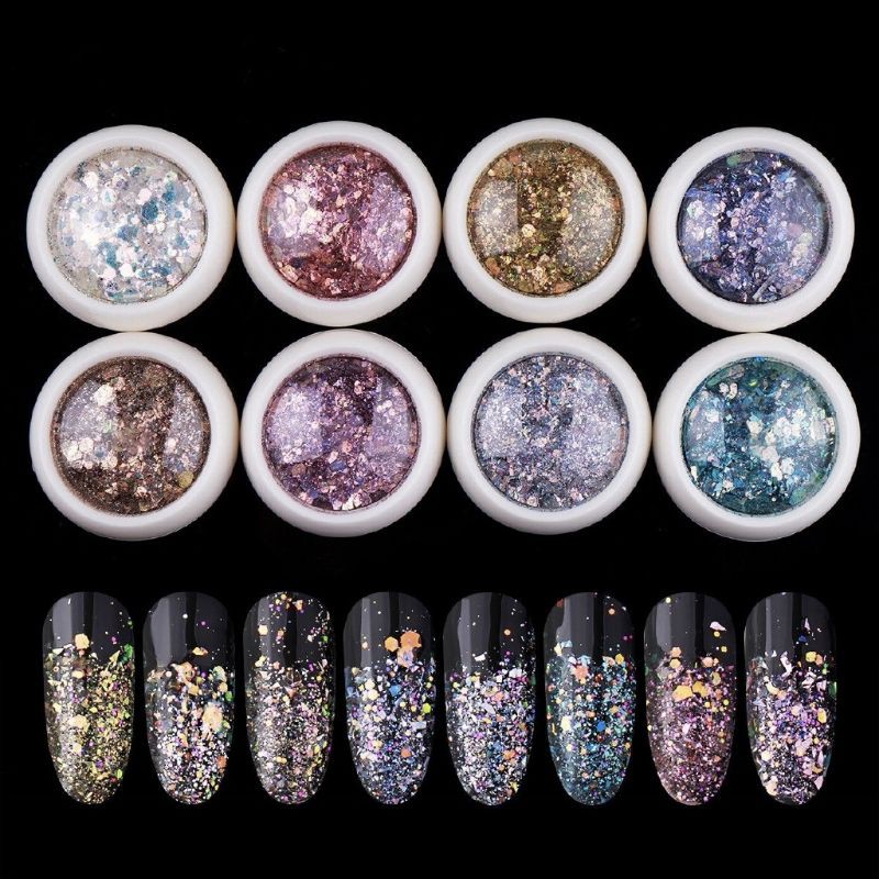 GLITTER SEQUIN WARNA WARNI UNTUK HIASAN KUKU / NAIL ART