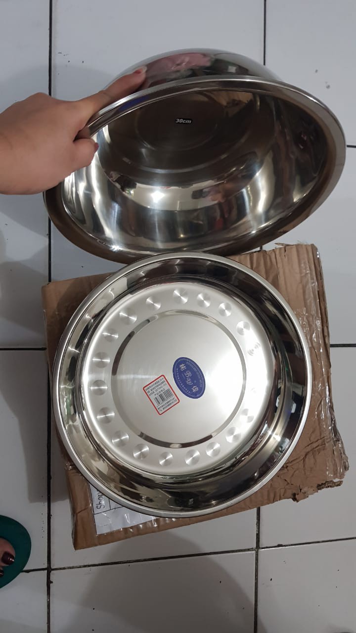 Homemaster Piring Stainless Multifungsi Tebal 0.8 Mm 28 Cm Tyg0828