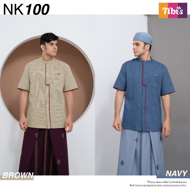 NIBRAS 100% ORI | Koko Muslim | Koko Nibras NK 100 | Koko Nibras Brown | Koko Nibras Navy  Mockupnib