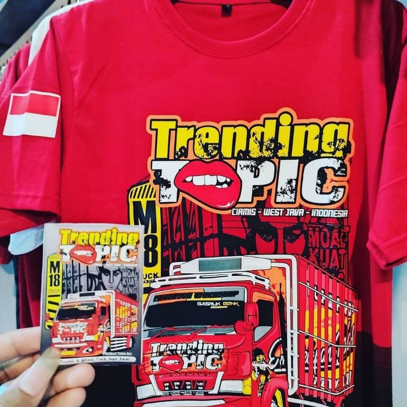 ( COD ) KAOS MOTIF TRUCK TRENDING TOPIC  || KAOS TRUCK || KAOS UNISEX ( COCOK UNTUK PRIA WANITA) || 