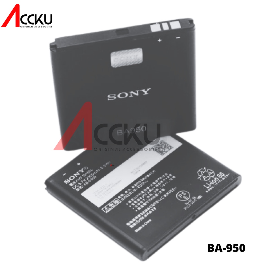 BATERAI SONY BS950 BATTERY SONY XPERIA ZR / BA950 / BA-950 ORIGINAL 100%