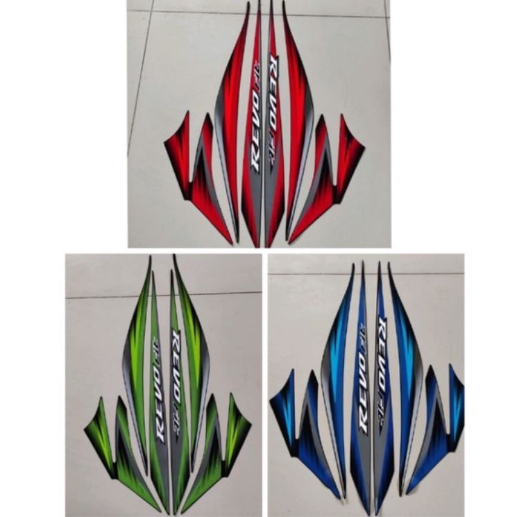 STRIPING STANDAR MOTOR LIST STIKER HONDA REVO FIT TAHUN 2013 STIKER REVO FIT 2013