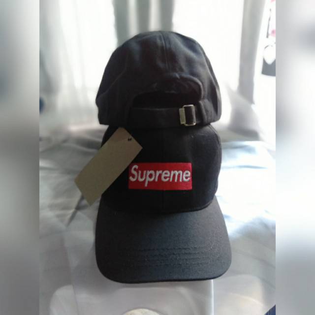 Topi Supreme Hitam / Topi Murah