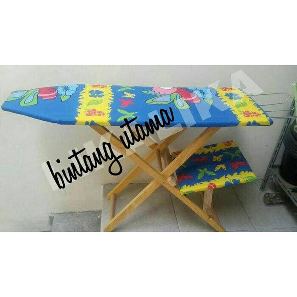 meja seterika/meja gosokan kayu,brng berkualitas bagus