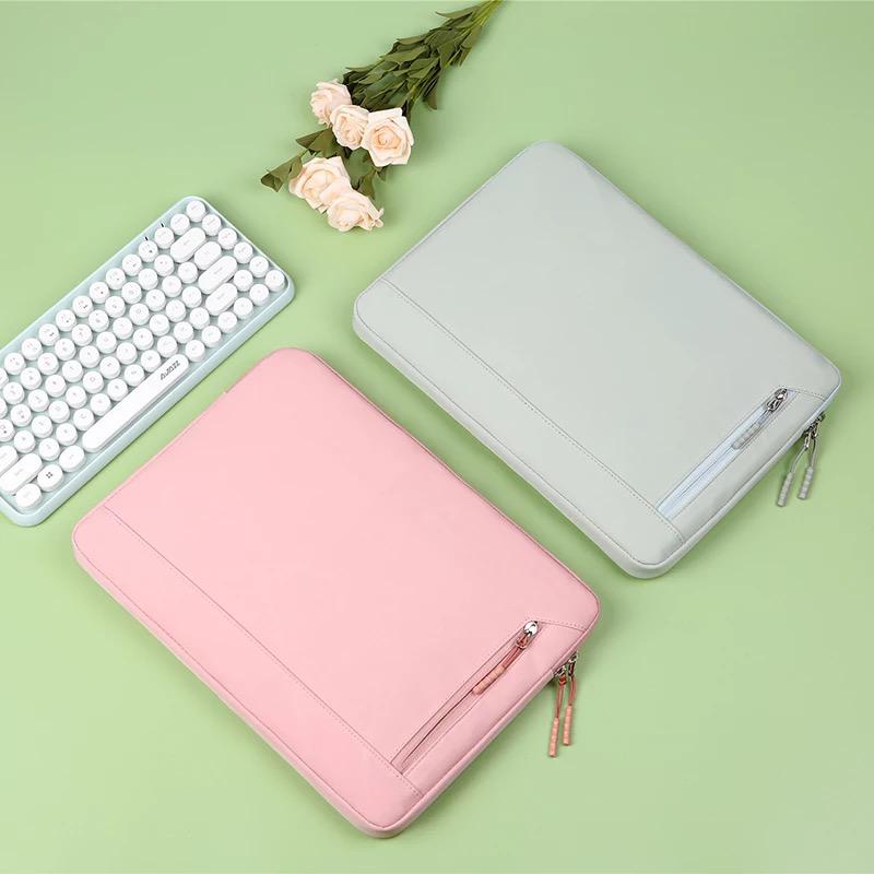 Tas Laptop Softcase Sleece Case Nylon Pocket Handstrap 13 14 inch