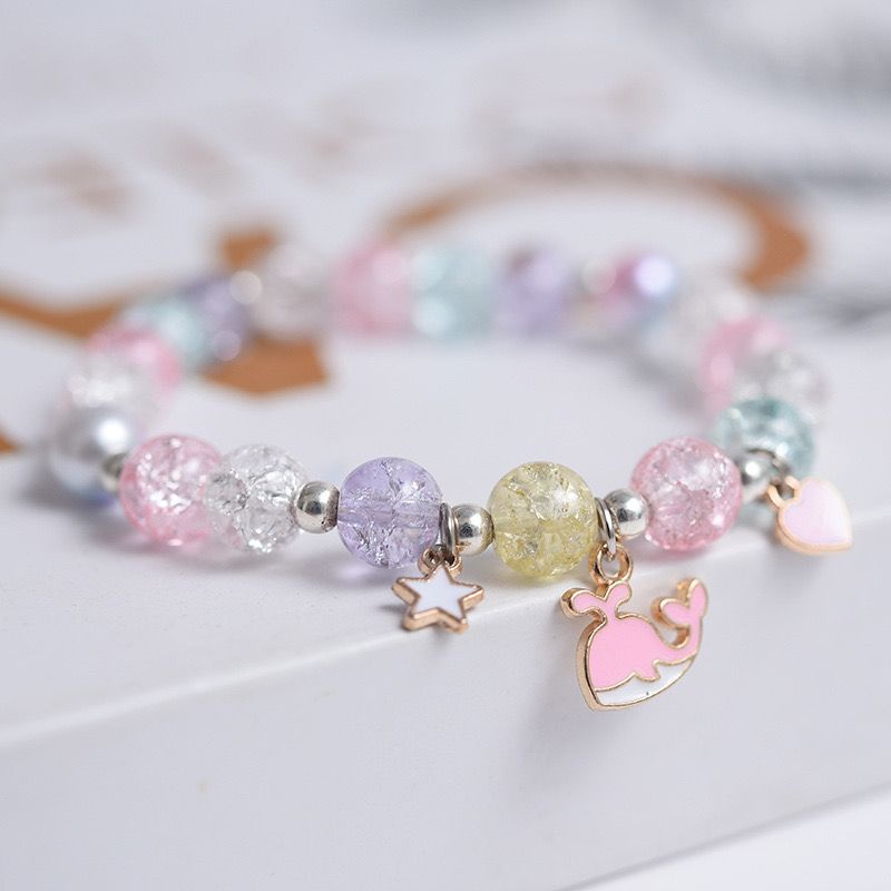 Gelang Unicorn Pearl Anak Premium Korea Pink Kado Pink Lucu Ulang Tahun Perempuan