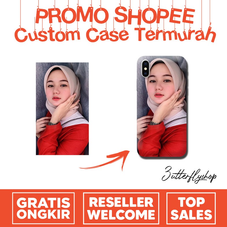 FREE ONGKIR TANPA PO Custom case bebas foto asus oppo vivo xiaomi realme redmi samsung