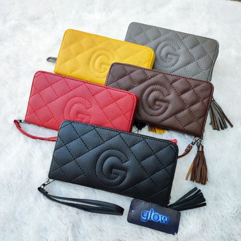 Glow Dompet Wanita Resleting Dompet Cewek Perempuan Panjang Resleting