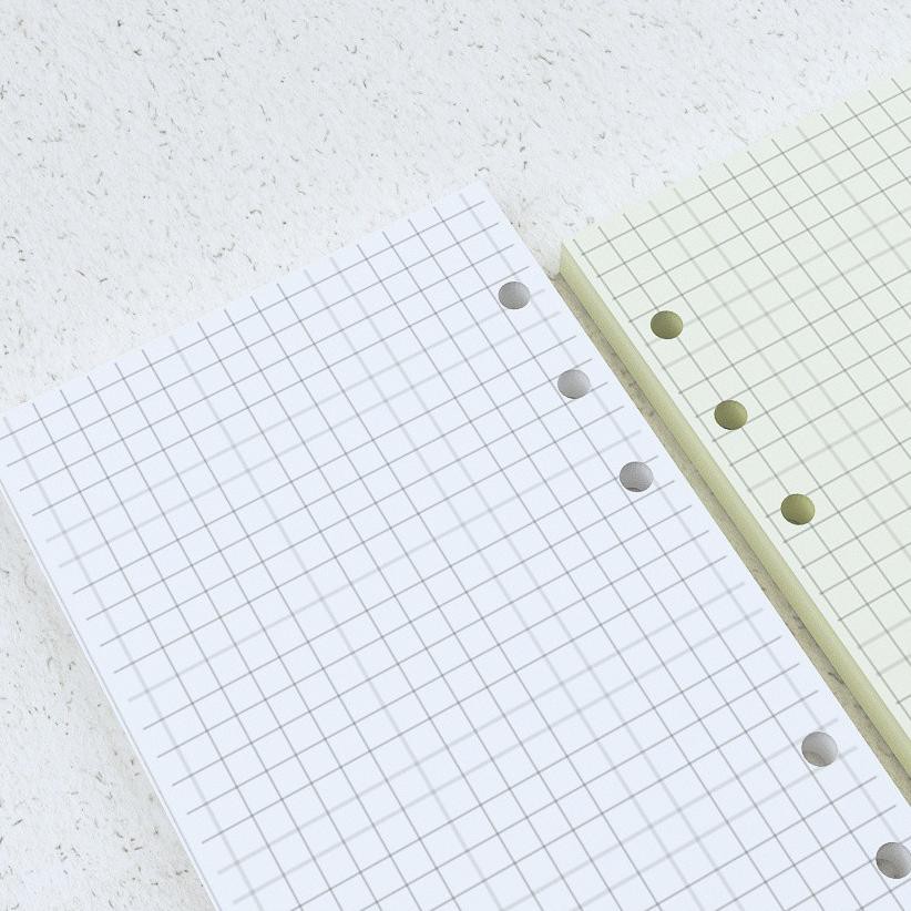 

Terlaku.! Zji A6 - Loose Leaf Grid Kotak by Notokata BG Z HMV