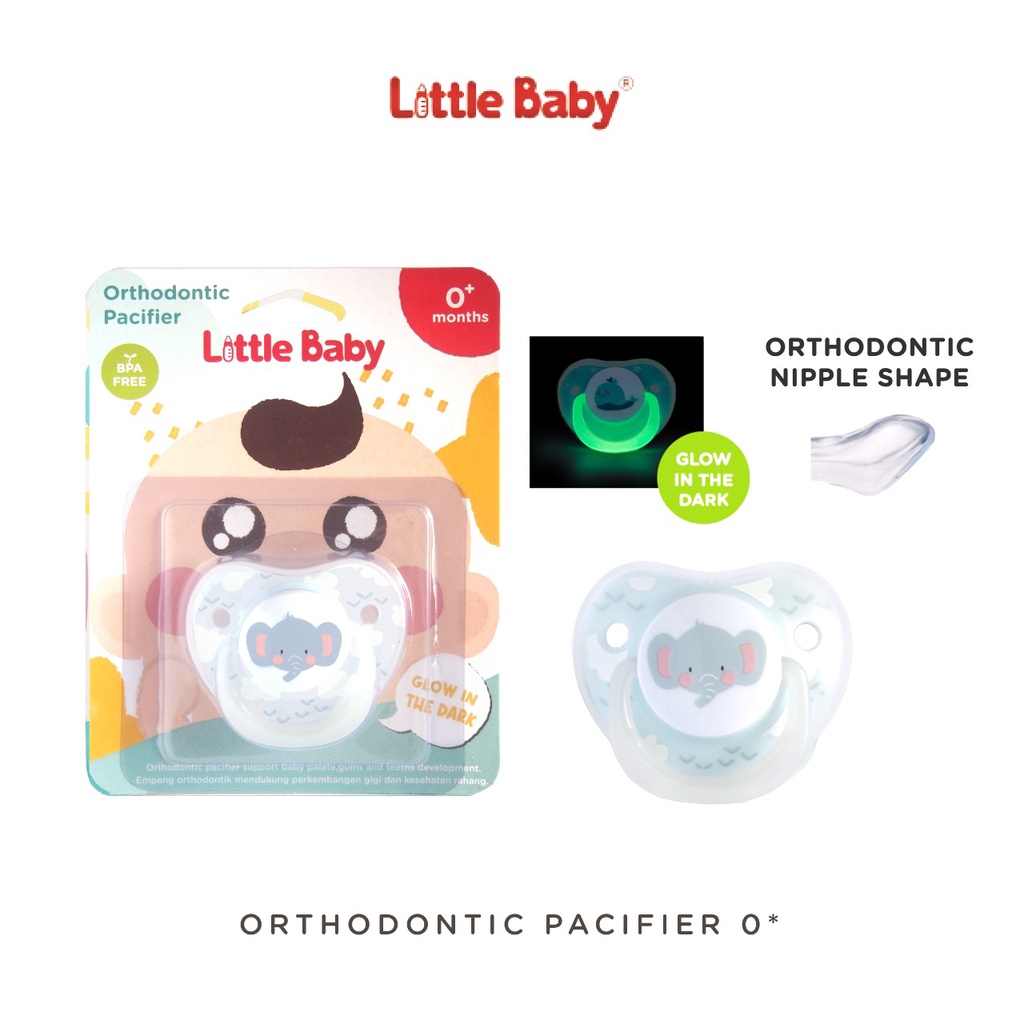 Little Baby Pacifier Glow In The Dark Empeng Bayi 0m+