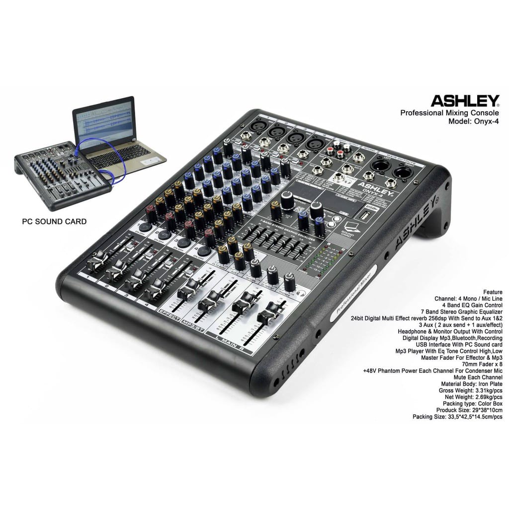 Mixer ashley onyx4 onyx 4 ONYX4 ONYX 4 ORIGINAL