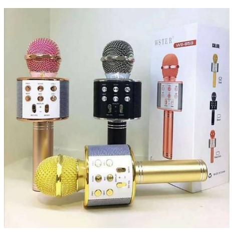 Mix Ws 858 Portabel Bluetooth Wireless - Mik ws 858 portabel- Mic bluetooth