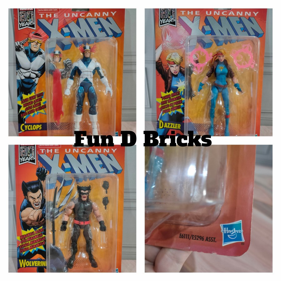 Hasbro The Uncanny X-Men Xmen Cyclops Wolverine Dazzler Original