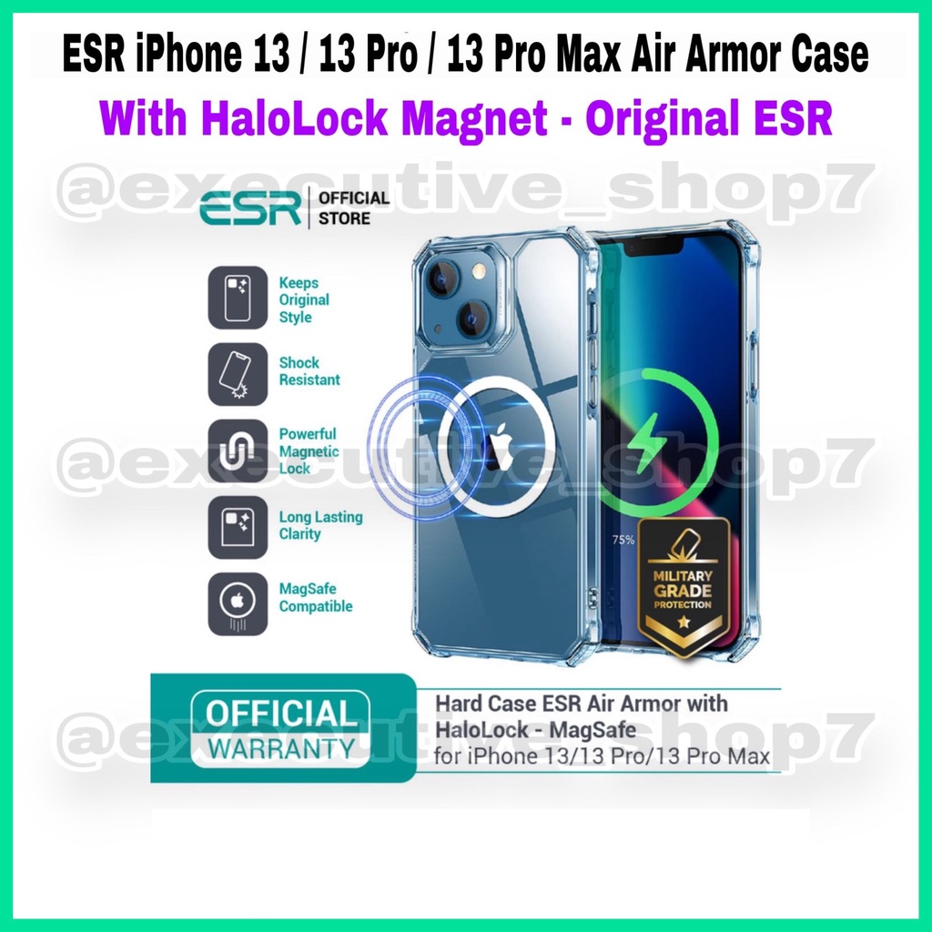 ESR iPhone 13 / 13 Pro / 13 Pro Max Air Armor Case with HaloLock Magnet - Original ESR - 501025 / 501026 / 501027