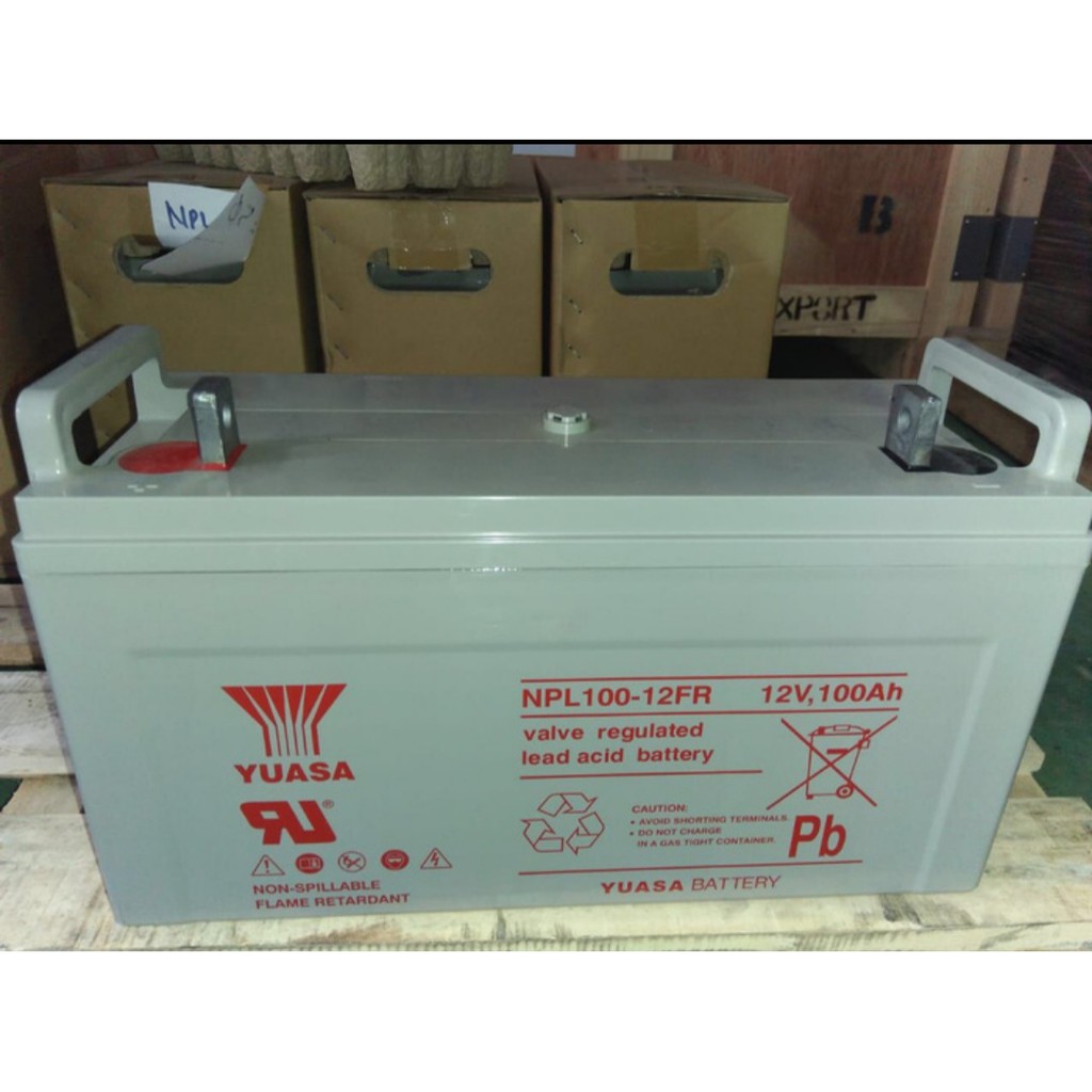 Aki Kering Yuasa NP100-12 Baterai Kering Yuasa 12v 100ah 12 v 100 ah