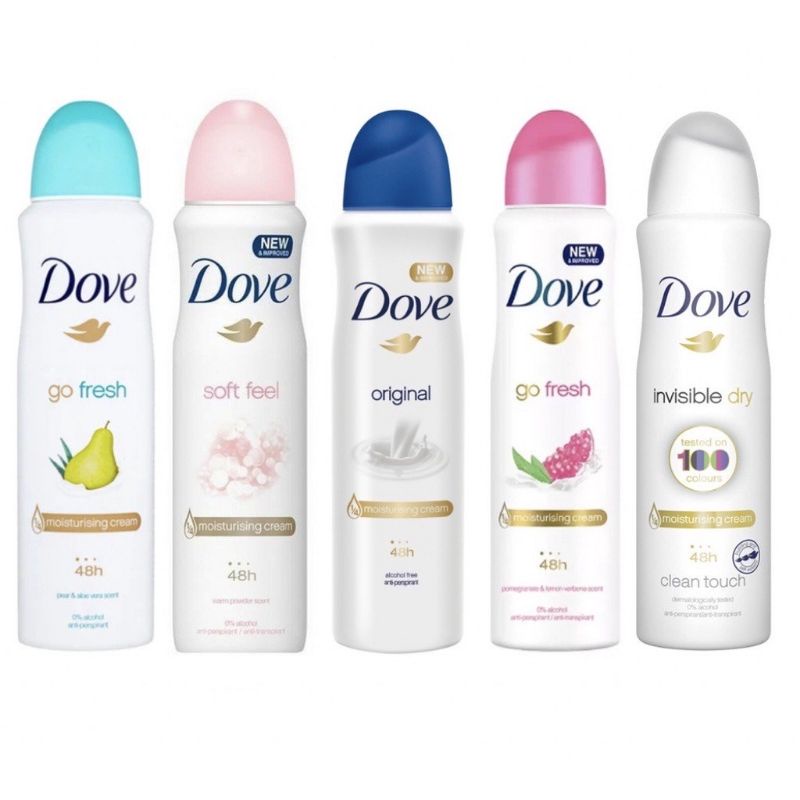 Jual DOVE MOISTURISING CREAM DEODORANT BODY SPRAY 150ML Shopee Indonesia