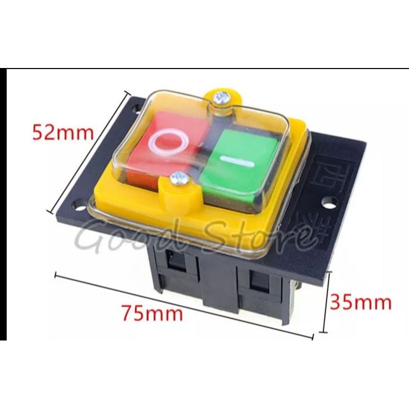 Saklar 10A 380 V untuk Mesin Pemotong Bor Bangku Switch Tahan Air On/Off switch KAO-5