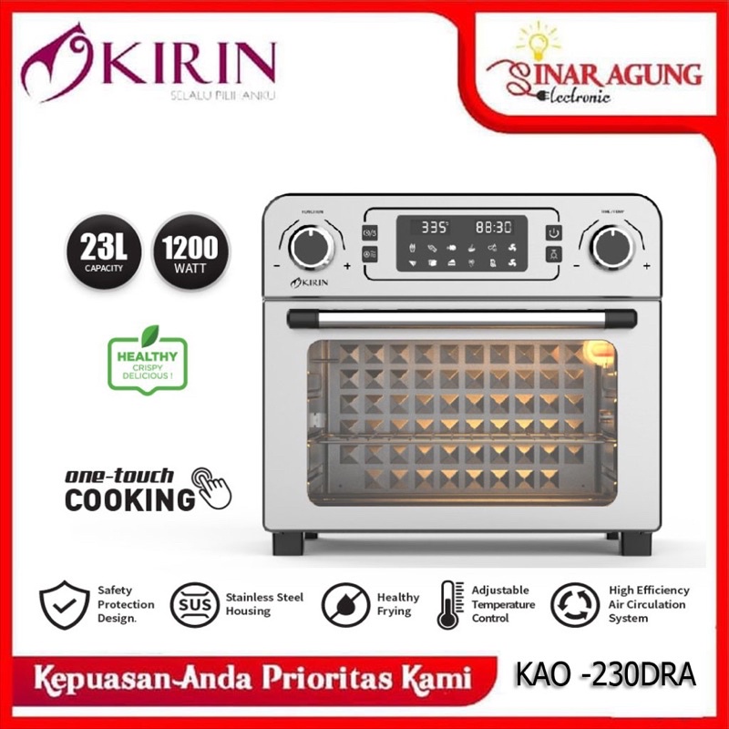 KIRIN AIR FRYER + OVEN KAO-230DRA