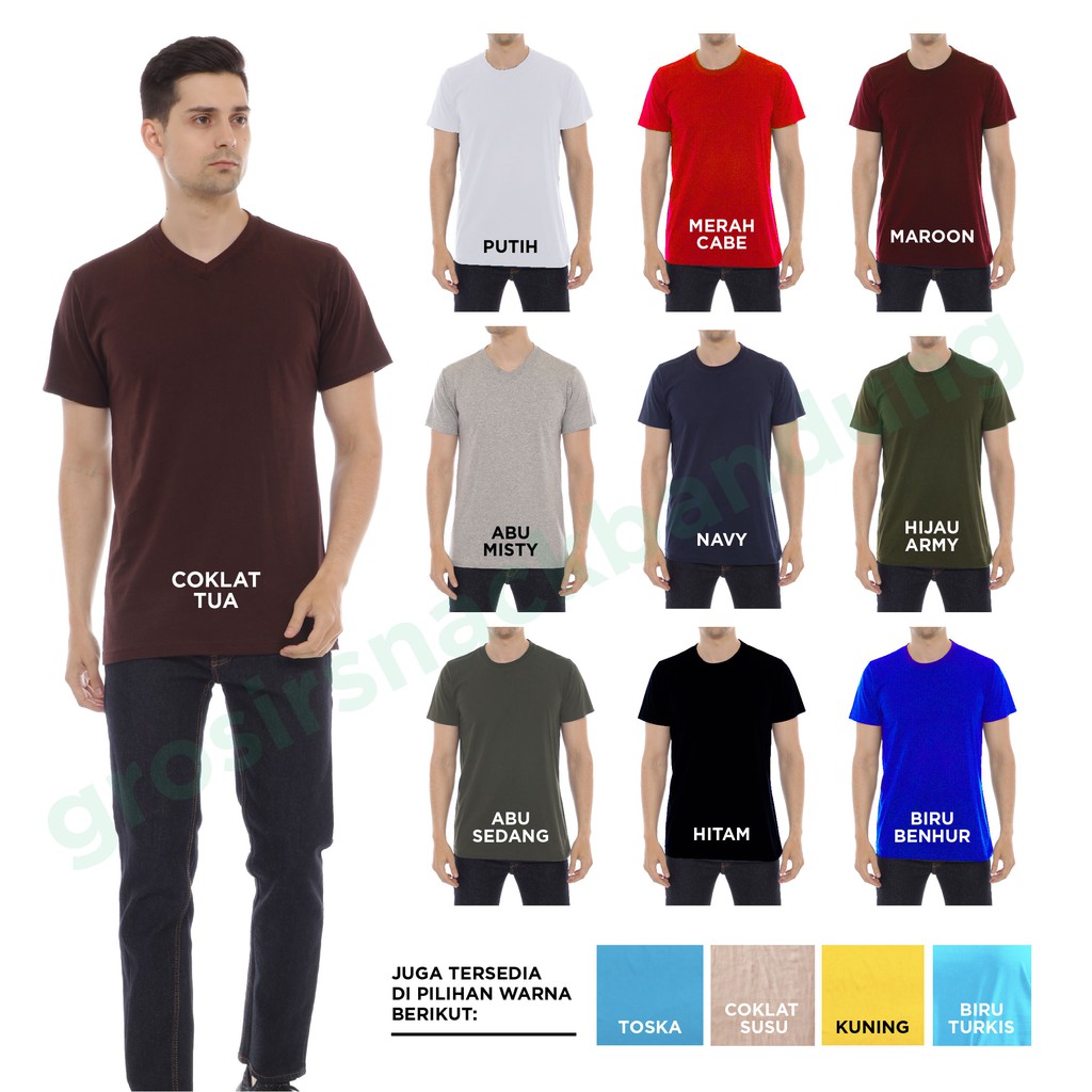 KAOS POLOS KATUN O NECK PRIA / Kaos Cowok / Kaos Cowo Adem Halus Katun Combed 30s / Man Basic Tee