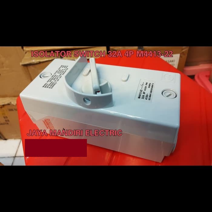 Saklar Isolator Switch 4P 32A MK M4413-22 / 4 P POLE 32 A AMPERE