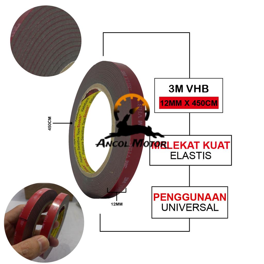 

Double Tape 3M VHB 4900 size 12mm 450cm Lem Dobel Perekat Automotive