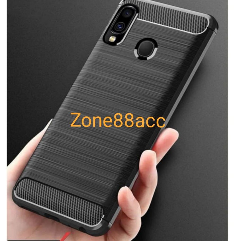 Silicon Case SAMSUNG A10S Softcase iPAKY Carbon Casing Cover TPU