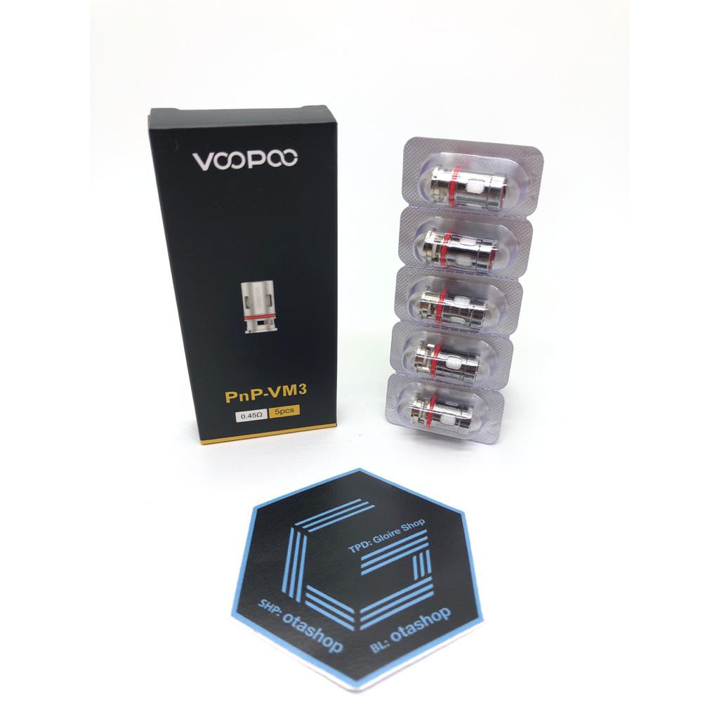 COIL Voopoo PNP VM3 25-35w 0.45ohm Replacement 0.45 ohm for VINCI x r air Authentic Original