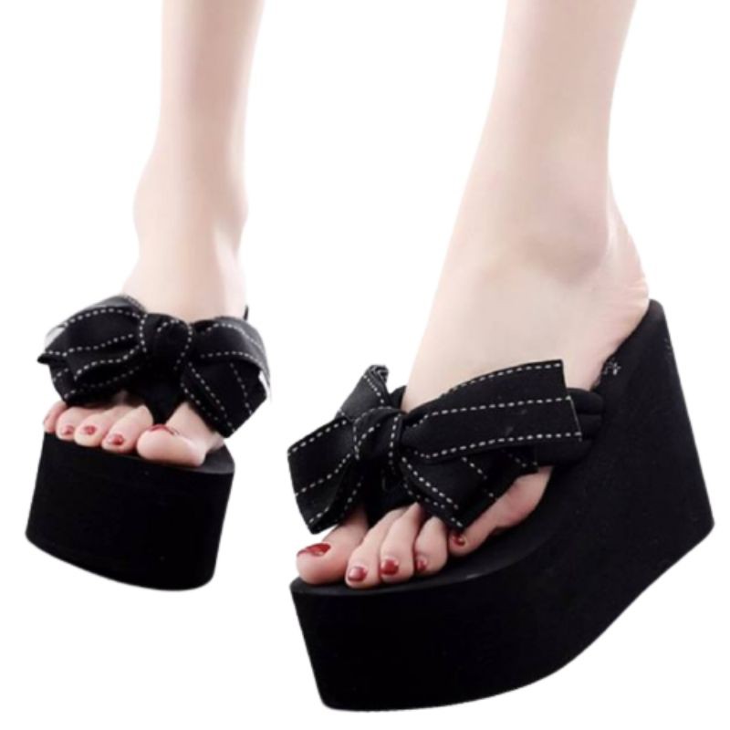  Sandal Spon Wedges  Pita List MC 27 Shopee Indonesia