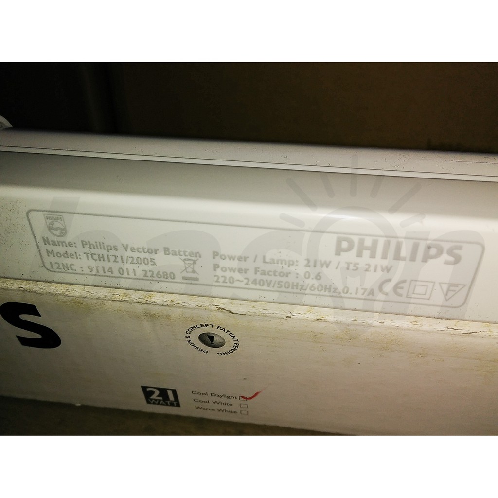 PHILIPS TL5 Batten TCH Vector 21W 840 / 865 900mm - KHUSUS OJOL