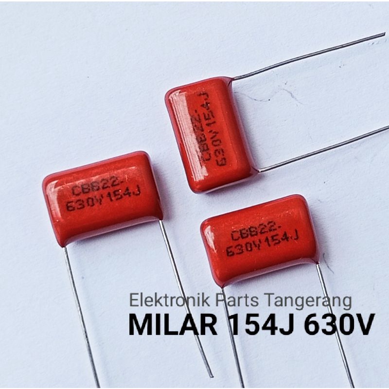 KAPASITOR MILAR 154J 630V CAPACITOR MILAR 154J 630V KAPASITOR MILAR 154K 630V CAPACITOR MYLAR 154J 6