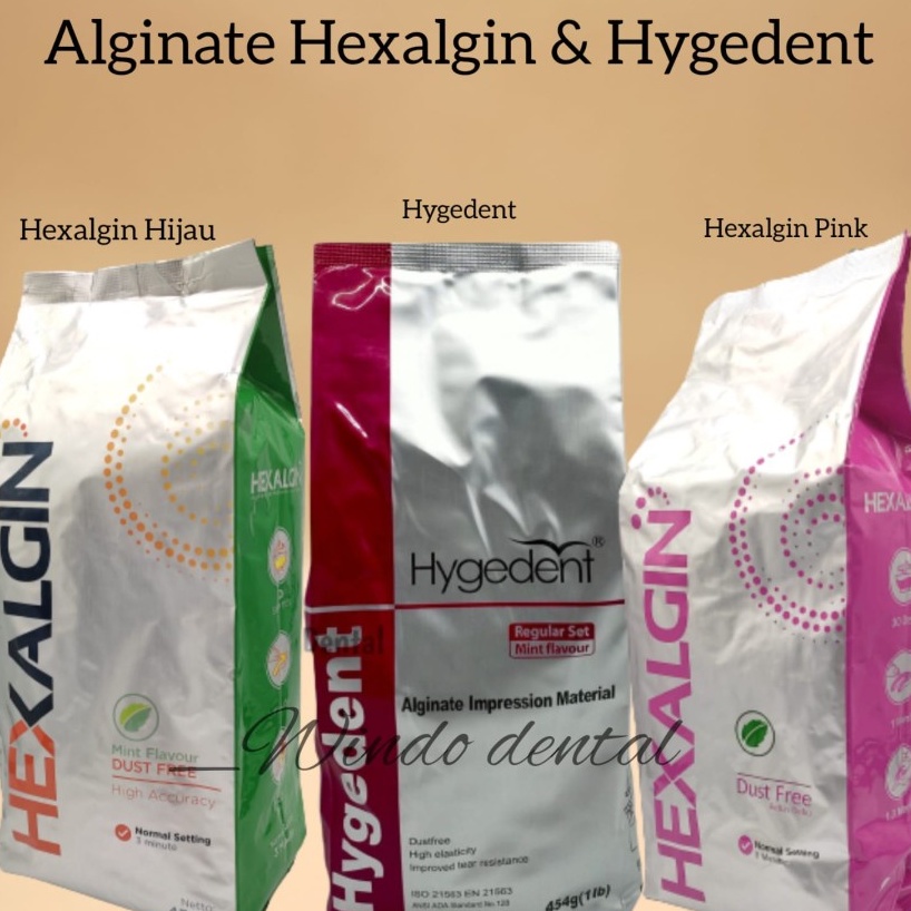 alginate hexalgin serupa dengan hygedent - HEXALGIN HYGEDENT