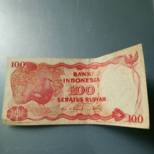 Uang lama kertas 100 perak