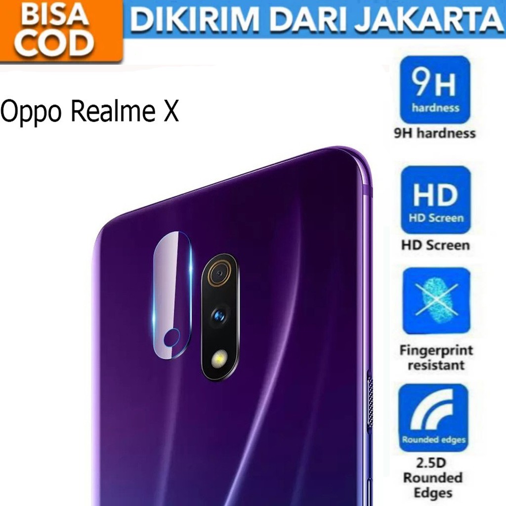 Tempered Glass Anti Gores Kaca Kamera Lens Protector for Realme X