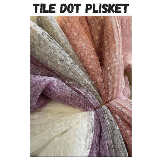 Tile Dot Pleats Plisket