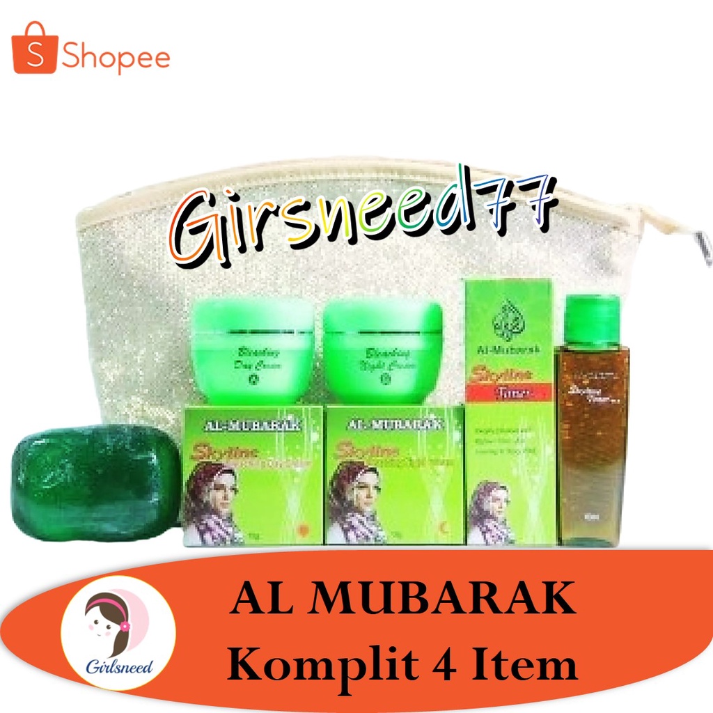 AL MUBARAK Cream Paket Perawatan Wajah Komplit 4 Item GIRLSNEED77