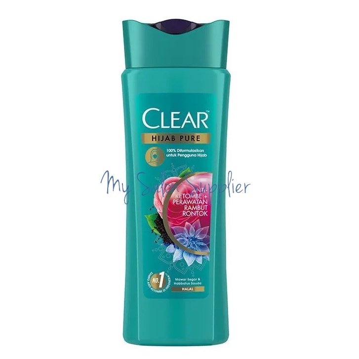 Clear Shampoo Hijab Pure Anti Ketombe + Rambut Rontok 300ml